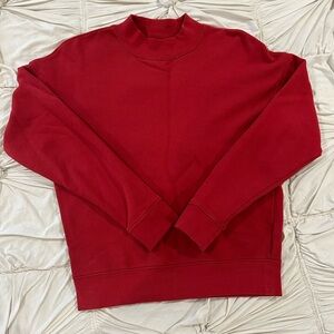 Madewell Red Crewneck Sweatshirt-xxs